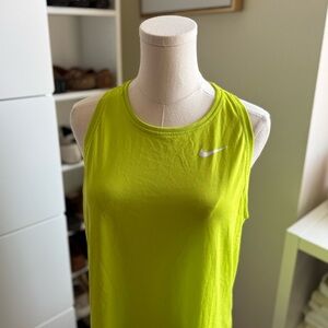 Nike Women's Lime Green Tank Sport Top Size Large